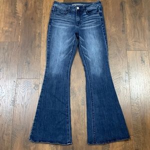 American Eagle Hi-Rise Artist Super Stretch Flared Jeans